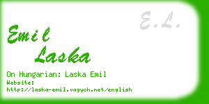 emil laska business card